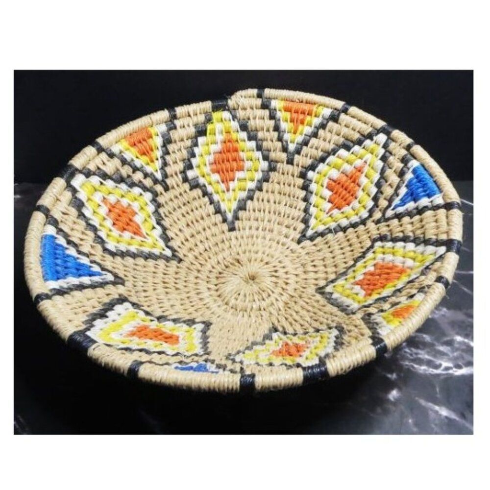 Handmade Venda Tribe Africa Woven Bowl/Basket With Tag